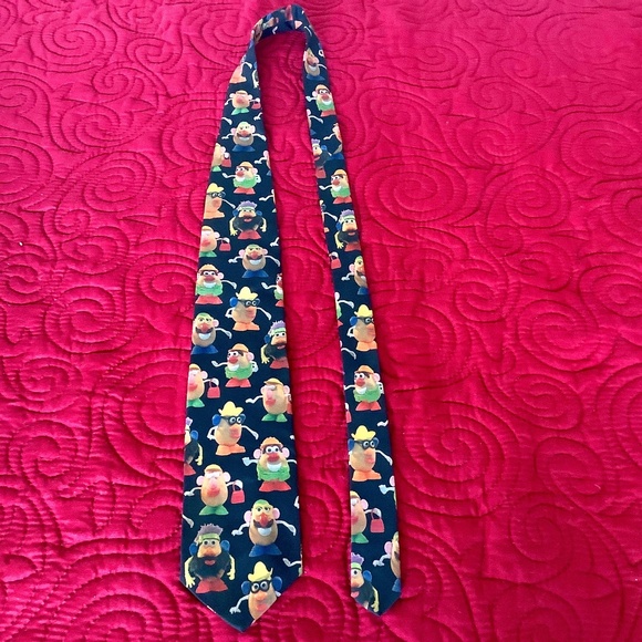 Vintage Mr. Potatohead necktie  1995 Hasbro Inc Ralph Marlin - Picture 1 of 6